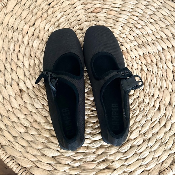 Camper Casi Myra Mesh Ballet Flats in Black Size 38 EU 7.5 US - Picture 3 of 5